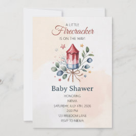 Invitación Dulce Petardo Fiesta de Cumpleaños para el 4 de Ju