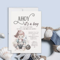 Dulce Pirata Ahoy es un Niño Fiesta de Bebé