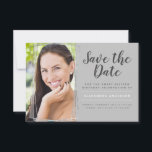 Invitación Dulce plateado 16 cumpleaños Guardar la fecha<br><div class="desc">Fotos Geométricas de Plata de Lujo Dulce 16 Cumpleaños Guardar la Invitación de Fiesta de Cumpleaños. Esta invitación es perfecta para una invitación a la fiesta de 16 cumpleaños Save the Date Sweet, que busca celebrar a un estilo jovial. Póngase en contacto con el diseñador para que coincida con los...</div>