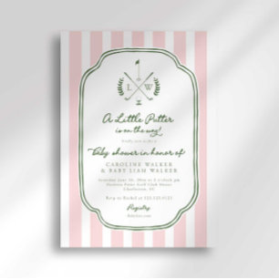 Invitación Dulce Poniendo en Marcha Golf Baby Shower