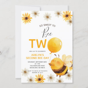 Invitación Dulce por ser dos fiestas de cumpleaños de miel