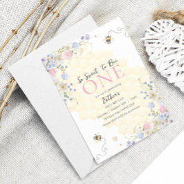 Invitación Dulce Por Ser Un Chica De Miel Primer Cumpleaños
