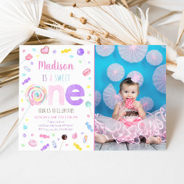 Invitación Dulce primer cumpleaños de la golosina