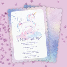 Dulce Rainbow Unicorn Chicas Purpurinoso Cumpleaño