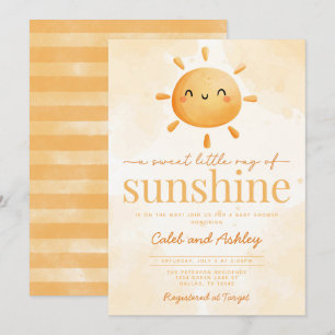 Invitación Dulce rayo de sol Baby Shower