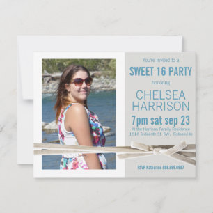 Invitación Dulce recién hecha fiesta de cumpleaños de foto