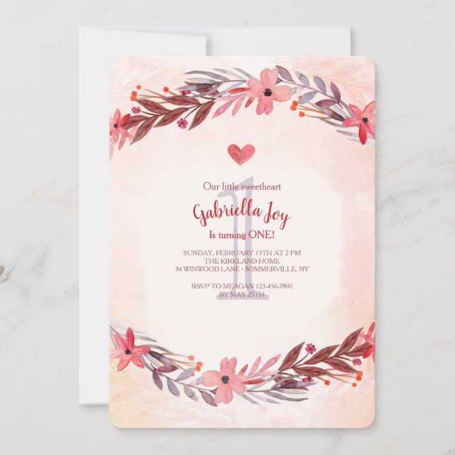 Invitación Dulce Recuerdo (Anverso)