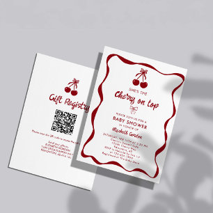 Invitación Dulce Registro de Código QR de doble cara para Bab