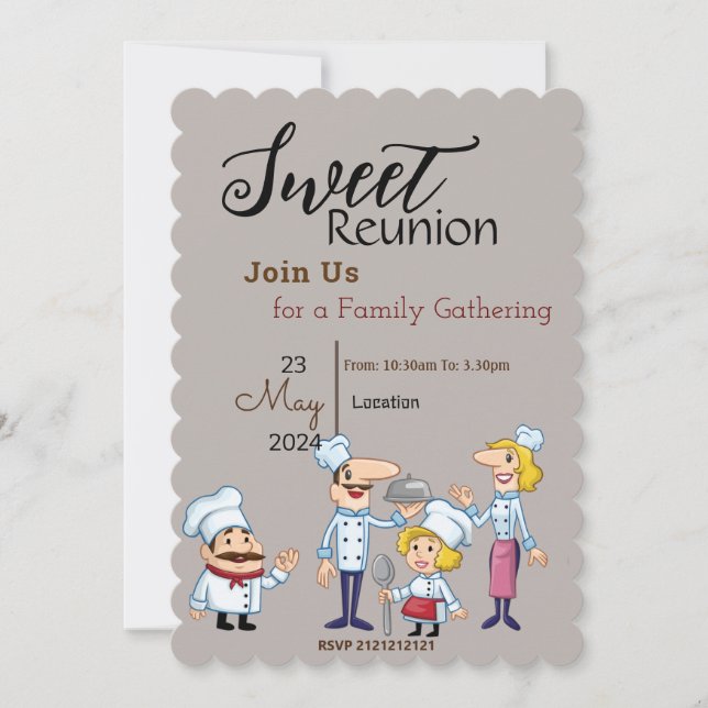 Invitación Dulce Reunión (Anverso)