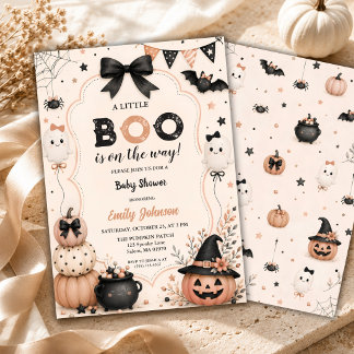 Invitación Dulce Revelación de Bebé Little Boo Neutral