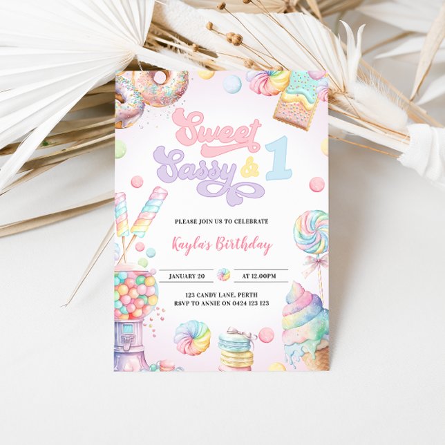 Invitación Dulce Sassy y un Pastel de Vándalos (Subido por el creador)