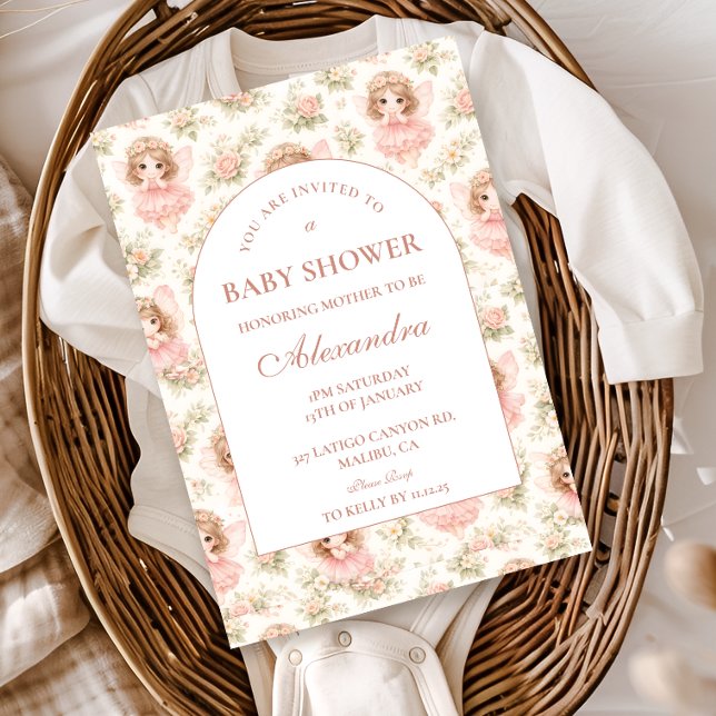 Invitación Dulce Shower de Hada Encantada para Bebé (Subido por el creador)