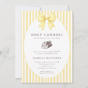 Invitación Dulce Shower de Holy Cannoli Bow Baby