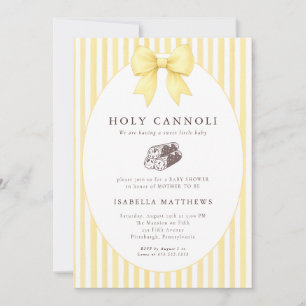 Invitación Dulce Shower de Holy Cannoli Bow Baby