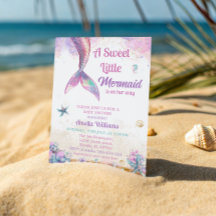 Dulce Sirenita Pastel Chica Océano