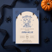 Dulce sorpresa de Halloween para baby shower vinta