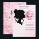Invitación Dulce sueño de chicle rosa Celebración de Sweet 16<br><div class="desc">personaliza esta invitación de sueño de chicle para cualquier evento.</div>