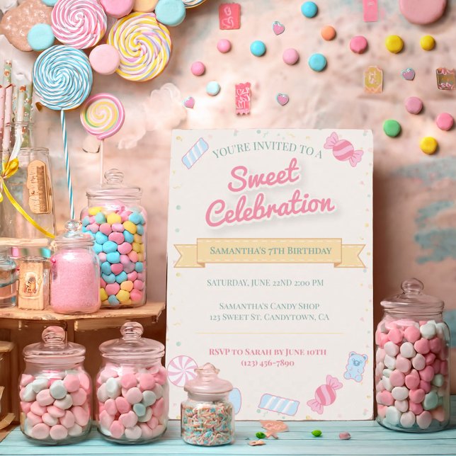 Invitación Dulce Tienda de Golosinas (Subido por el creador)