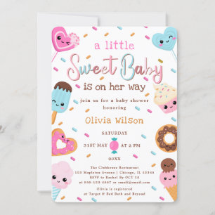 Invitación Dulce tierra de vándalos aspersando Baby Shower