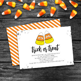 Invitación Dulce truco de fiesta de Halloween o truco para tr