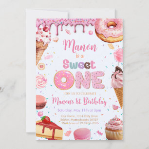 Invitación Dulce Un fiesta Chica
