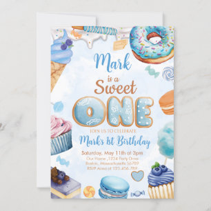 Invitación Dulce un niño de primer cumpleaños