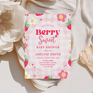 Invitación Dulce Verano de Fresa Baby Shower