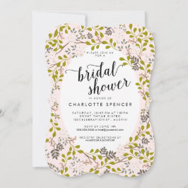 Invitación Dulce Woodland Floral Garden Bridal Shower
