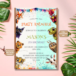 Invitación Dulce y Caprichosa Fiesta de Cumpleaños para Todos