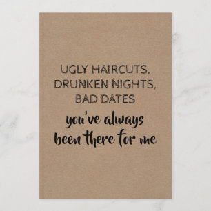 Invitación Dulce y divertida dama de honor / propuesta de don