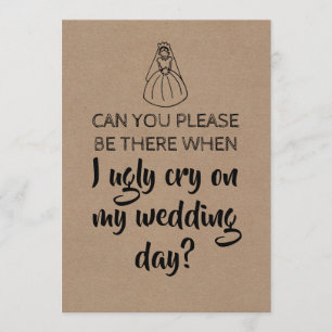 Invitación Dulce y divertida dama de honor / propuesta de don