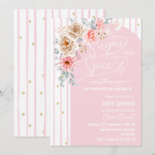 Invitación Dulce y especias y todo lo bonito Fiesta de bebé