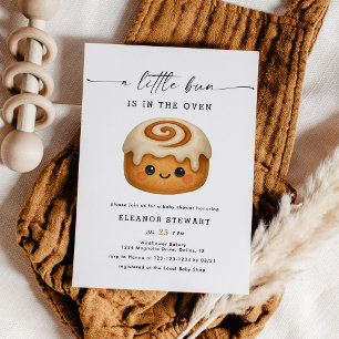 Invitación Dulce y Kawaii Bollito en el Horno Fiesta de Baby 