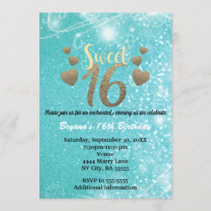 Invitación Dulces 16