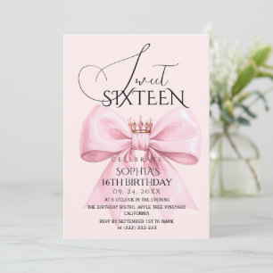 Invitación Dulces 16 Cumpleaños Fiesta