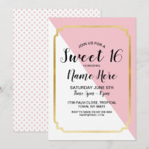 Dulces 16 puntos de elegancia de oro rosado de fie