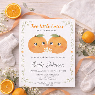 Invitación Dulces Bebés en Camino: Fiesta de Bebé