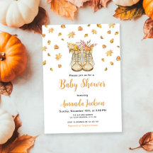 Dulces Botas de Otoño Baby Shower