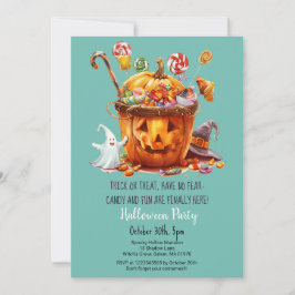 Invitación Dulces de calabaza fiesta de Halloween