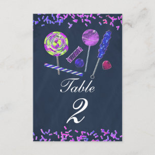 Invitación Dulces De Chalkboard Candy Land Tiza Número De Mes