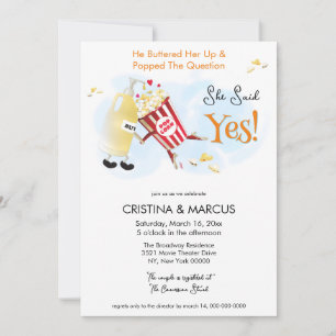 Invitación Dulces de Maíz para Fiesta de Parejas '¿Te casas c