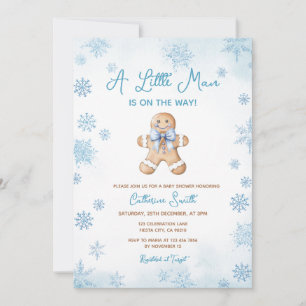 Invitación Dulces de Navidad para la llegada del pequeño homb