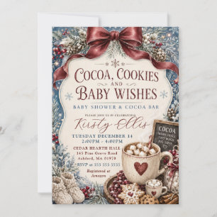 Invitación Dulces Deseos de Bebe y Chocolate: Fiesta de Baby