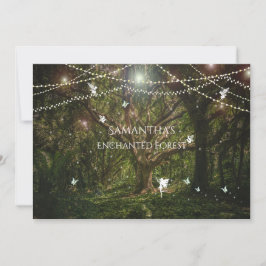 Invitación Dulces Dieciséis, Bosque Encantado, Hadas, Persona