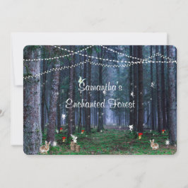 Invitación Dulces Dieciséis, Bosque Encantado, Hadas, Persona
