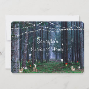 Invitación Dulces Dieciséis, Bosque Encantado, Hadas, Persona
