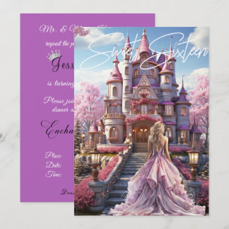 Invitación Dulces Dieciséis Castillo Encantado 