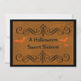 Invitación Dulces dieciséis de Halloween