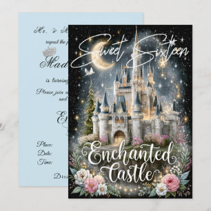Invitación Dulces Dieciséis Estrellas del Castillo Encantado