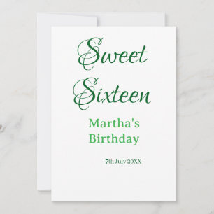 Invitación Dulces dieciséis nombre fecha caligrafía boho ret